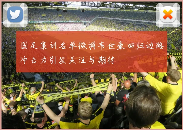 国足集训名单微调韦世豪回归边路冲击力引发关注与期待